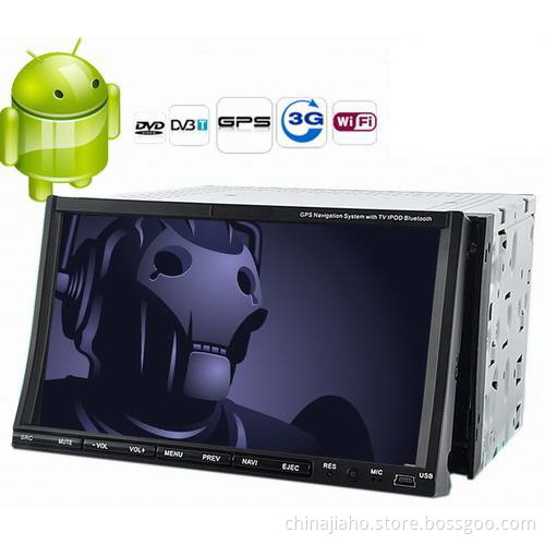 2-DIN 7 Inch Capacitive Touch Screen Android Car DVD Player with GPS, WiFi, and 3G Internet Access (JH_CDP_152)